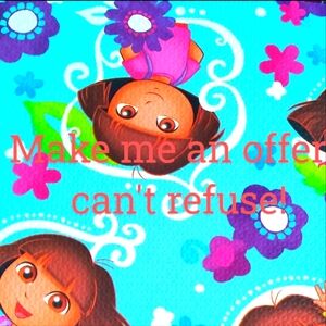 Colorful Cartoon Character Fabric